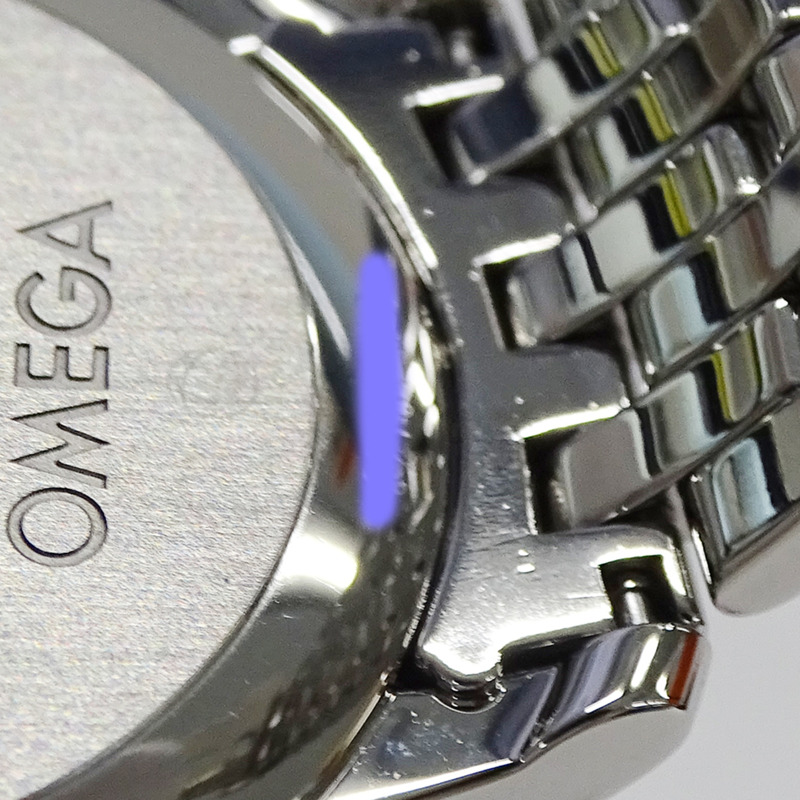 歐米茄碟飛系列 Prestige 424.10.37.20.03.001 男士同軸自動上鍊腕錶,精鋼錶殼,銀色和藍色拋光飾面-15