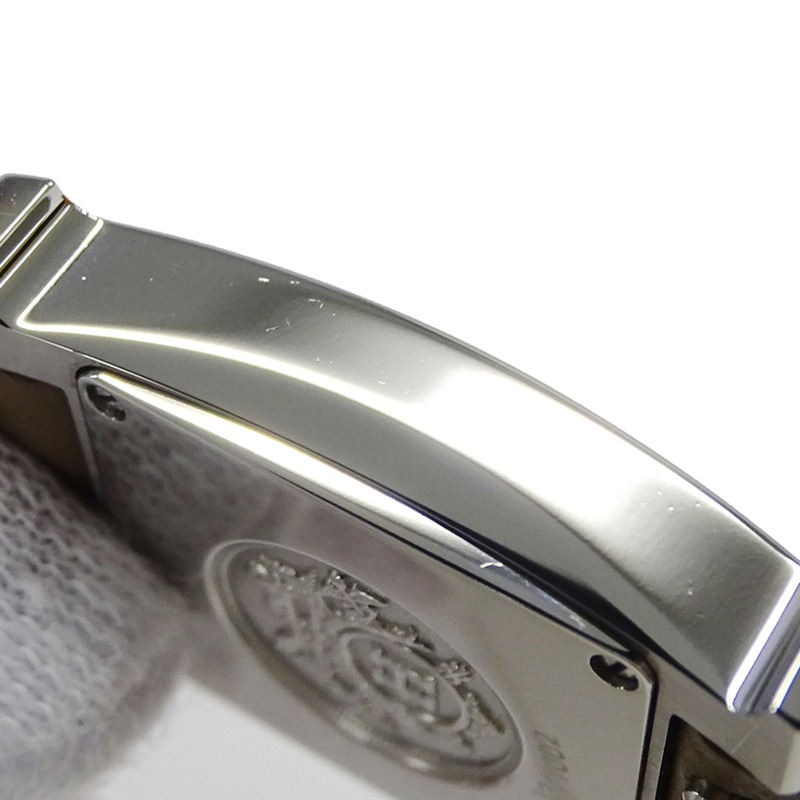 愛馬仕 H 系列女士石英 QZ 腕錶,不鏽鋼錶殼,配皮錶帶,型號 HH1.210,銀白色拋光款-11