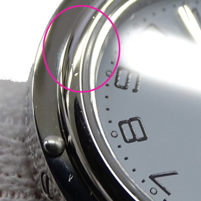 愛馬仕 Clipper Date 女士石英腕錶，不鏽鋼材質，CL4.210，銀/白色，拋光處理-11