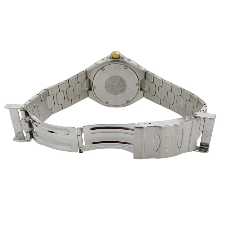 歐米茄海馬系列 2750.50 男士腕錶,品牌專業,200 公尺防水,日期顯示,石英機芯,QZ,不鏽鋼,SS,黃金,YG,組合款,拋光-3