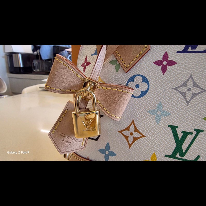 2026芯片款限量 LV x TM 130週年Monogram 村上隆白三彩ALMA BB-15