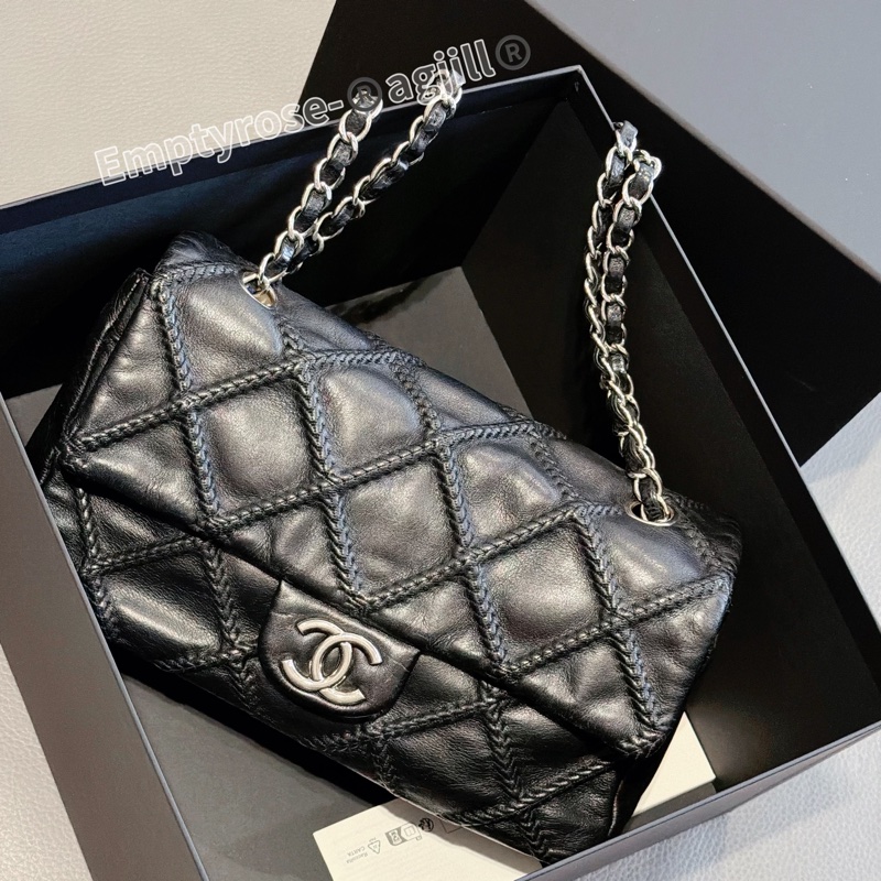 售出💥CHANEL 黑銀CF牛皮season bag®️限量特殊💥它團同售 only one-4