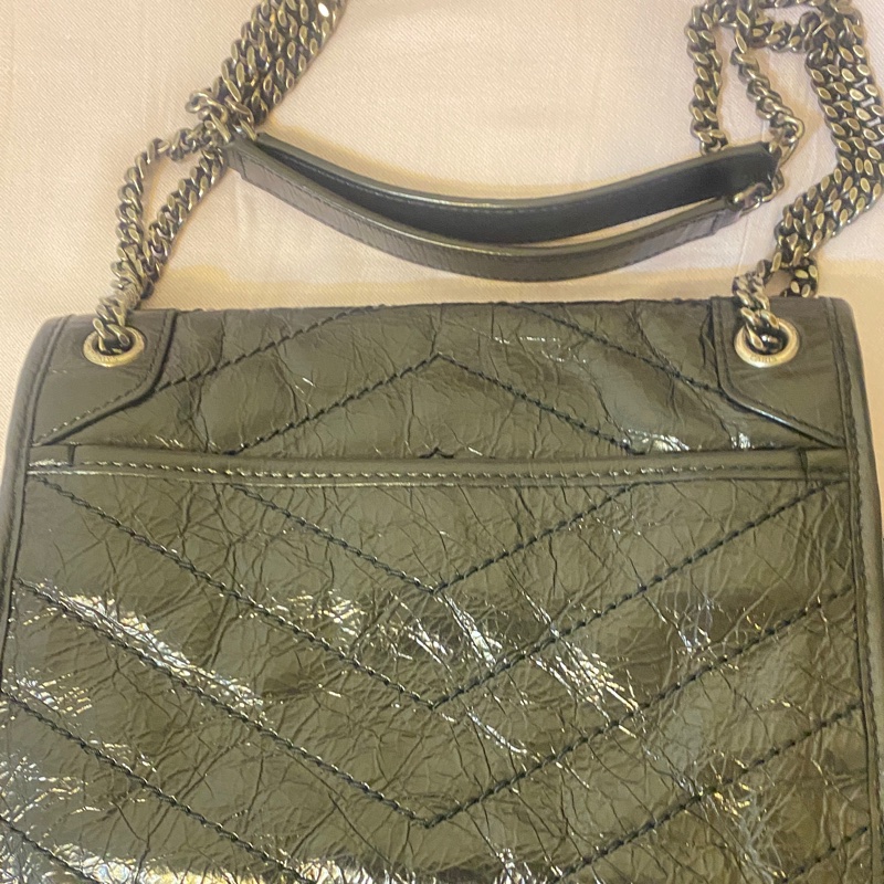 YSL Niki baby 黑銀9成新-6