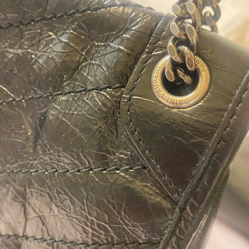YSL Niki baby 黑銀9成新-10