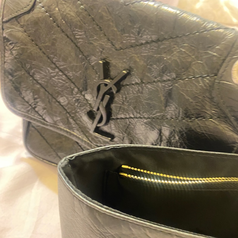 YSL Niki baby 黑銀9成新-12