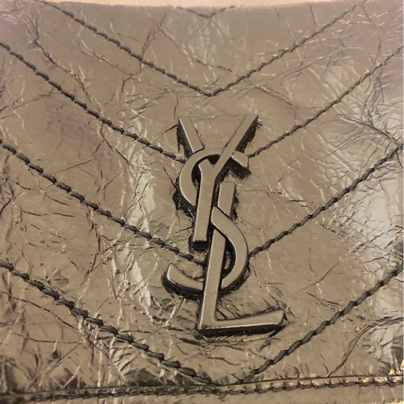 YSL Niki baby 黑銀9成新-6