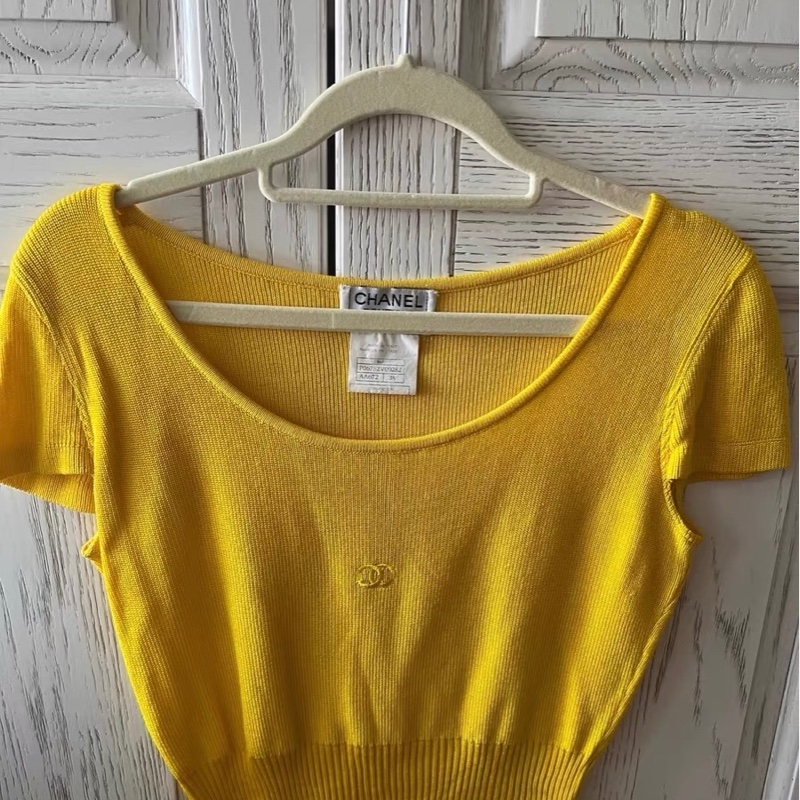 Chanel中古針織衫短袖38碼-0