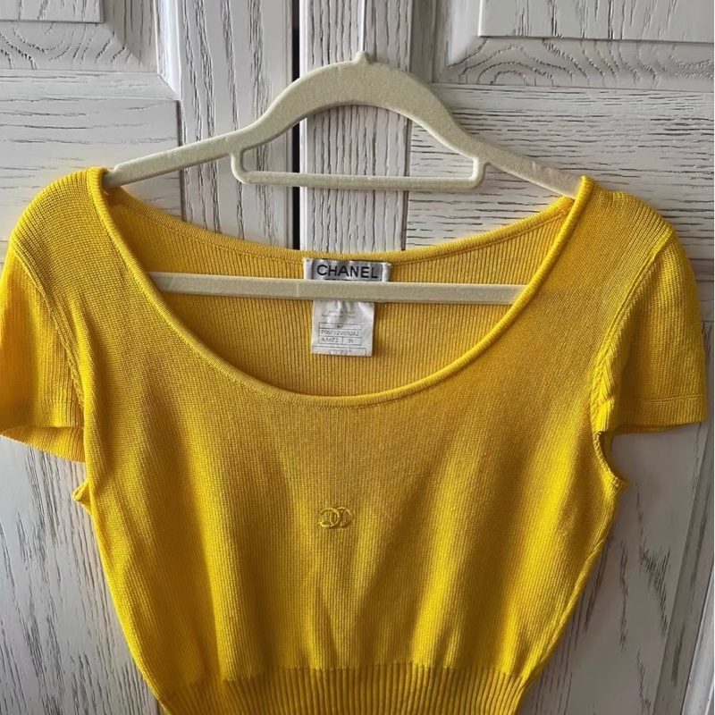 Chanel中古針織衫短袖38碼-3