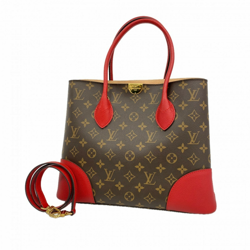 路易威登 Monogram Flandrin 手提包 M41596 棕色/櫻桃紅 女士兩用包-0