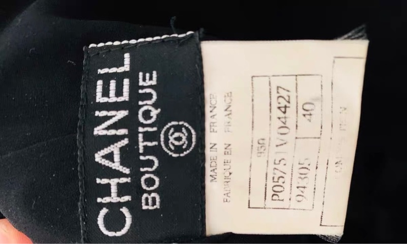 Chanel蕾絲一字肩上衣40碼-4