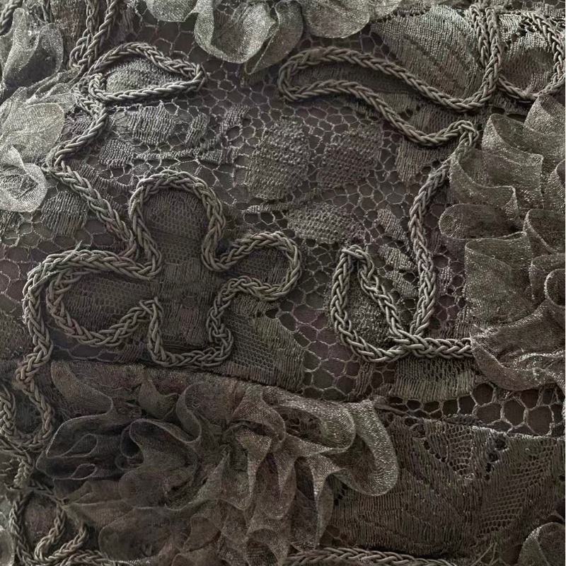 Chanel蕾絲一字肩上衣40碼-7