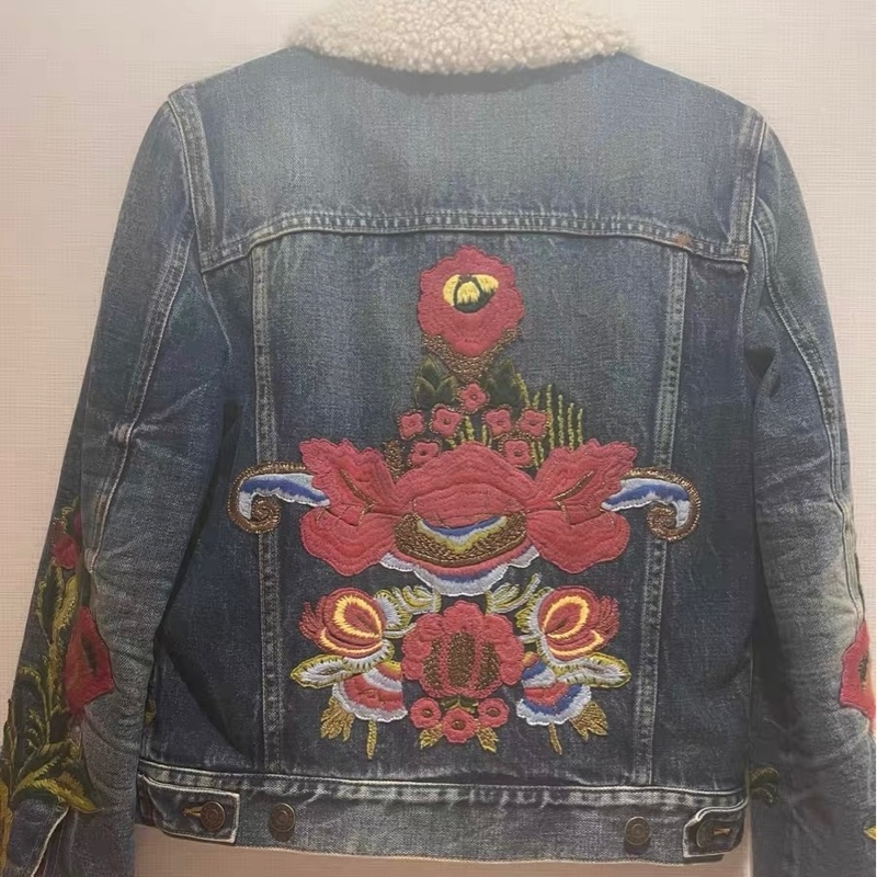 Gucci牛仔外套,里面全是羊毛很暖和36码-1