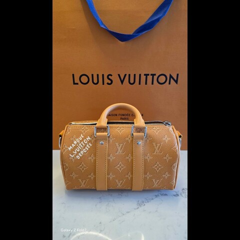 2025芯片款 LV Monogram Keepall Bandoulière 25