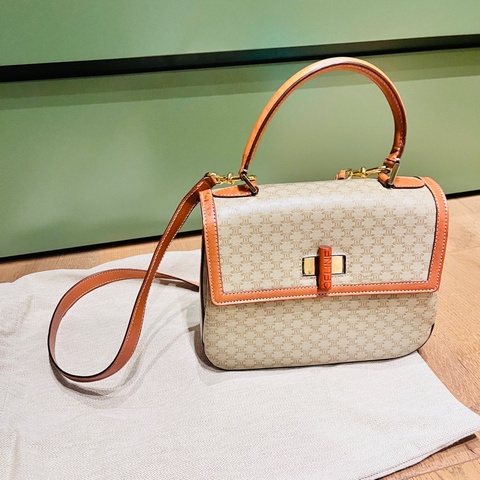 celine 老花 肩背包 肩帶