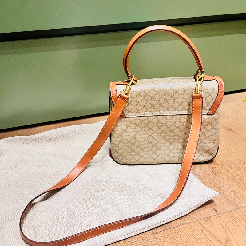 celine 老花 肩背包 肩帶-7