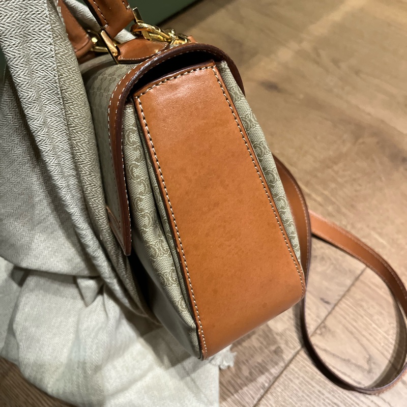 celine 老花 肩背包 肩帶-11