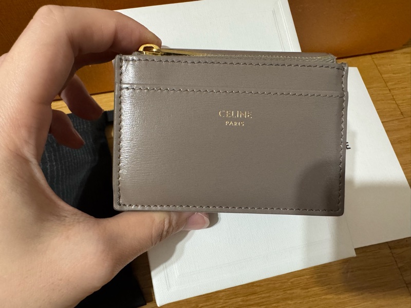 CELINE 的卡夾/零錢卡包(Card Holder with Zip / Snap Card Case-2