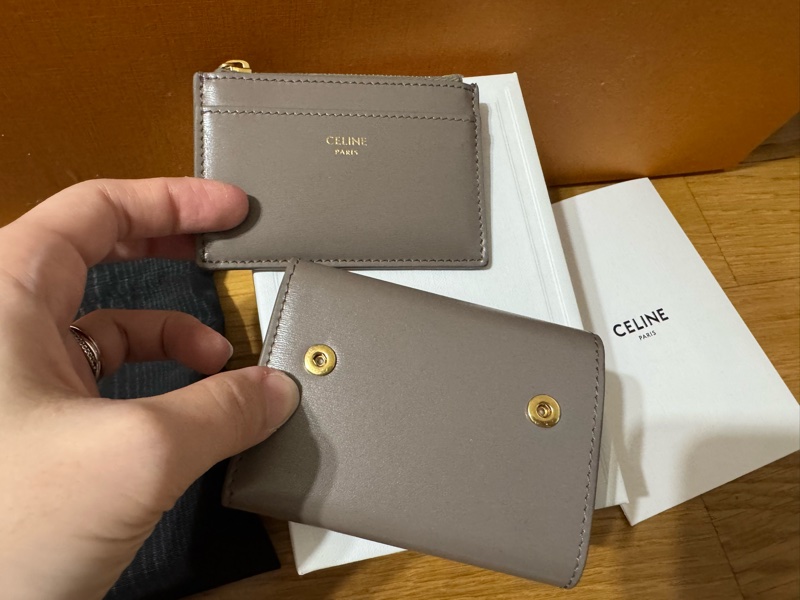 CELINE 的卡夾/零錢卡包(Card Holder with Zip / Snap Card Case-3