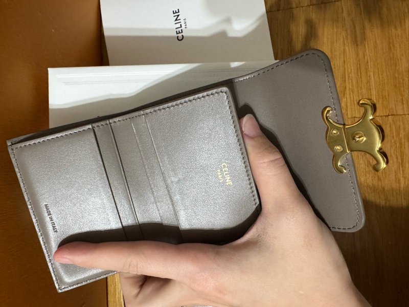 CELINE 的卡夾/零錢卡包(Card Holder with Zip / Snap Card Case-4