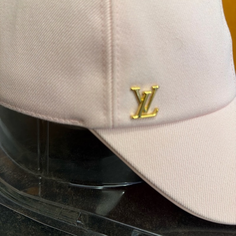 (LOUIS VUITTON)LV粉色鴨舌帽-4