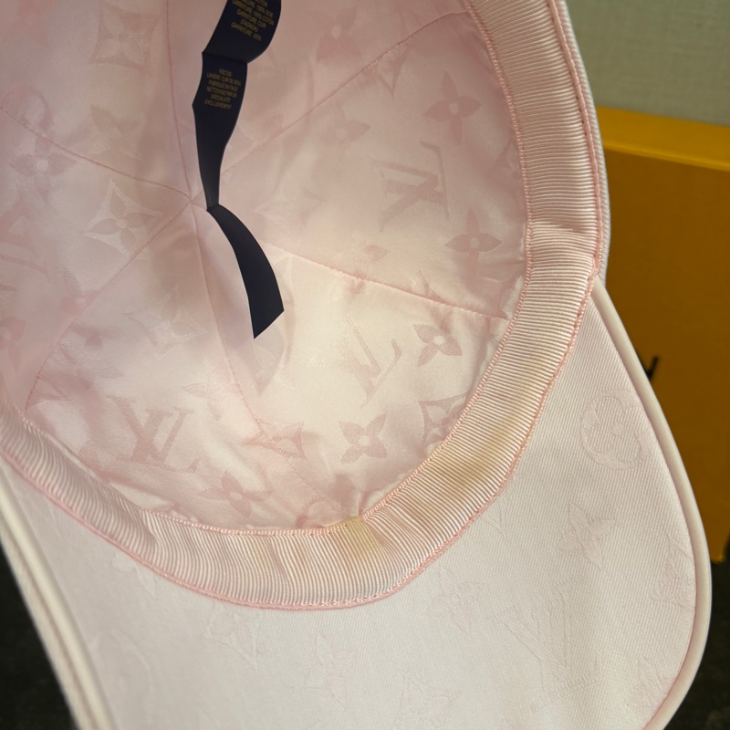 (LOUIS VUITTON)LV粉色鴨舌帽-5