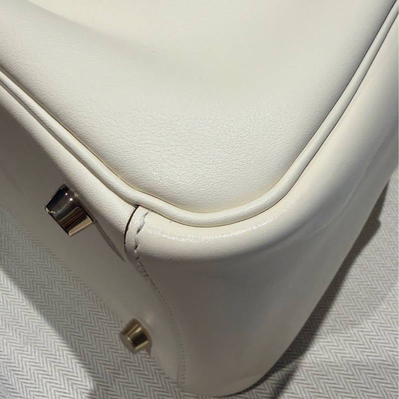 Hermes Lindy 26 奶昔白/檸檬黃 U刻 swift皮-2