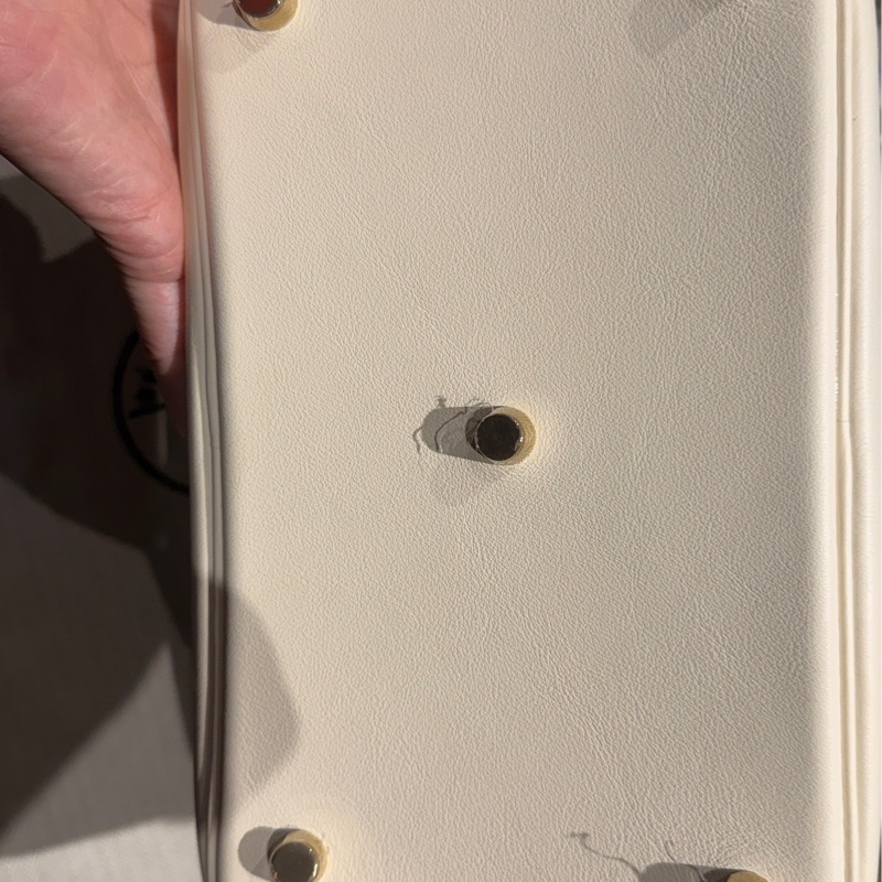 Hermes Lindy 26 奶昔白/檸檬黃 U刻 swift皮-11