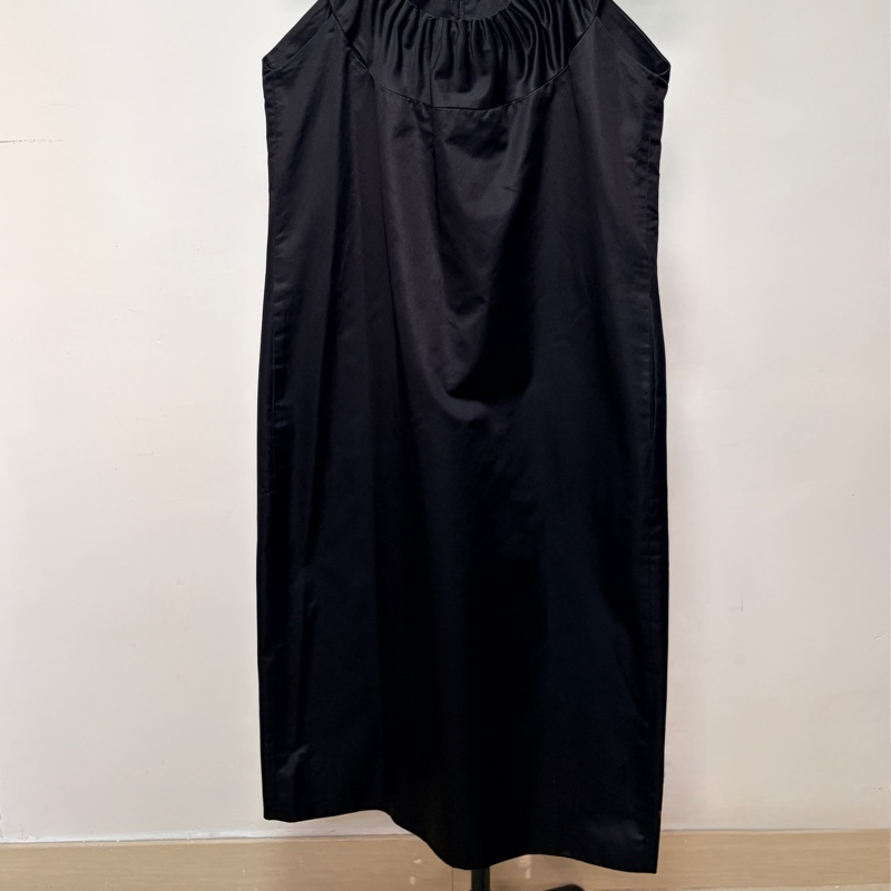 Bottega Veneta BV IT40 黑色絲質連衣裙 洋裝 晚宴禮服 中長裙 意大利製-7