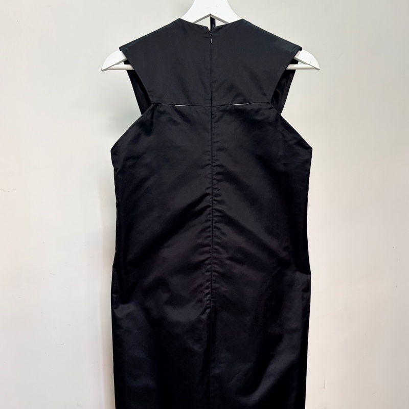 Bottega Veneta BV IT40 黑色絲質連衣裙 洋裝 晚宴禮服 中長裙 意大利製-14