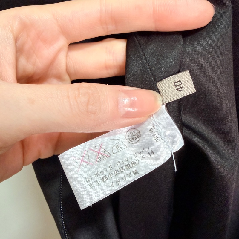 Bottega Veneta BV IT40 黑色絲質連衣裙 洋裝 晚宴禮服 中長裙 意大利製-16