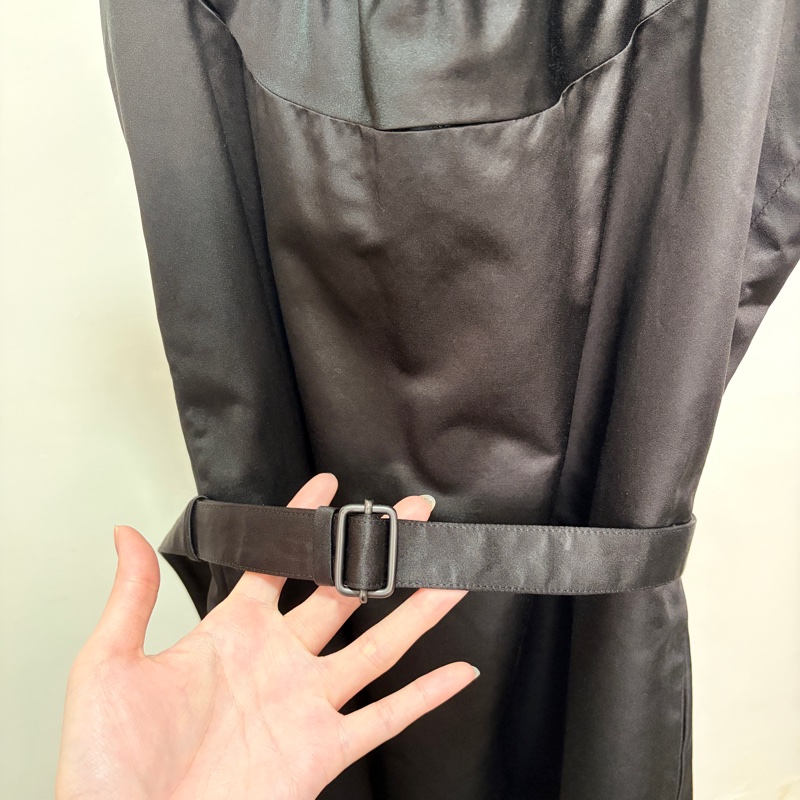 Bottega Veneta BV IT40 黑色絲質連衣裙 洋裝 晚宴禮服 中長裙 意大利製-18