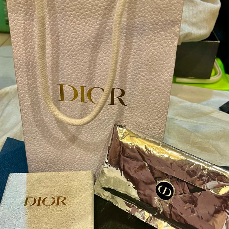 中古vantage DIOR金色流蘇寶石圖騰50x50絲巾方巾-16