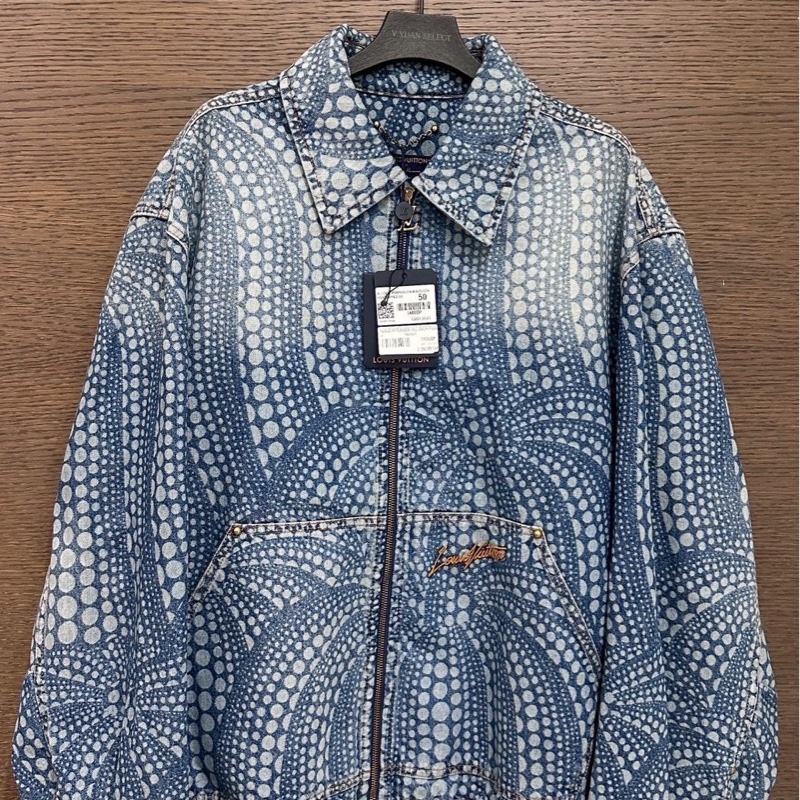 LV草間彌生聯名牛仔外套-0