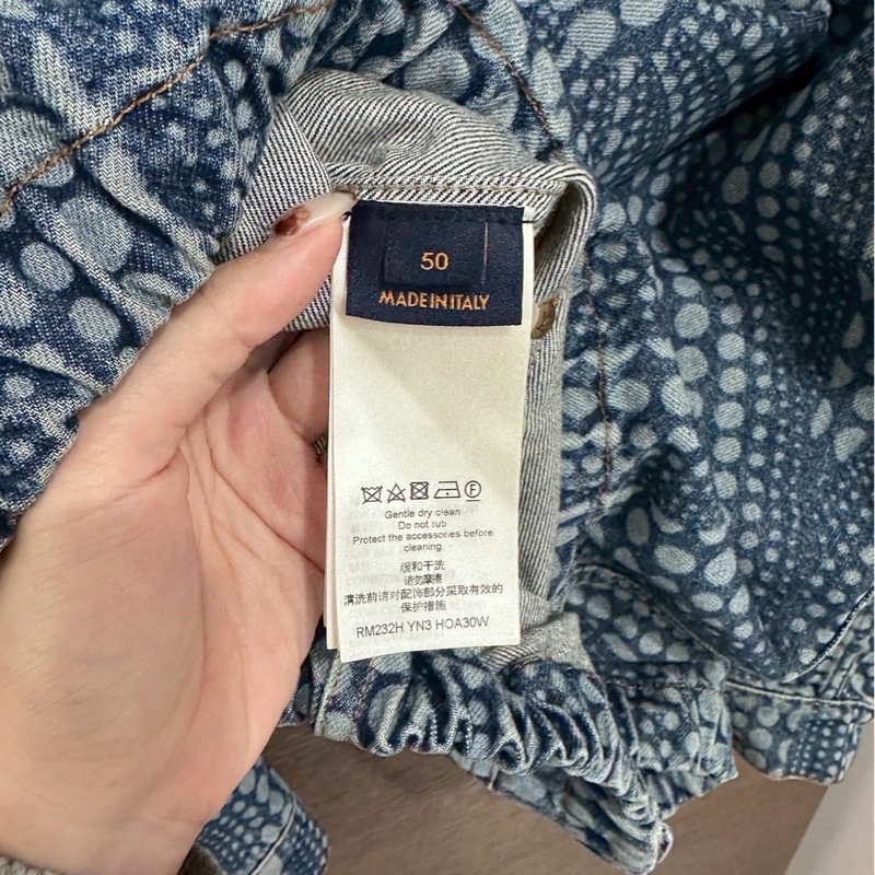 LV草間彌生聯名牛仔外套-4