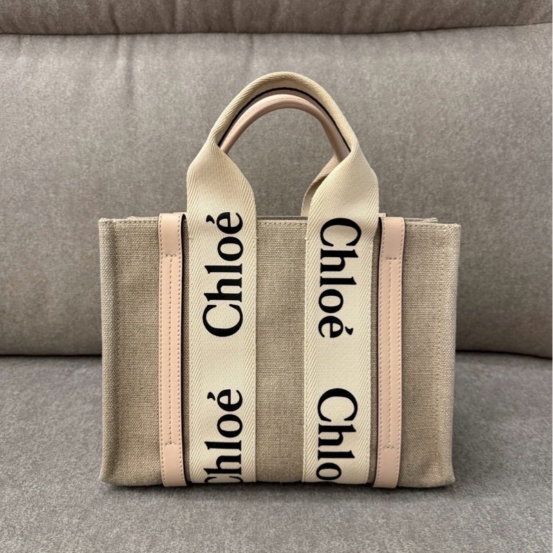 CHLOE woody帆布托特包-1