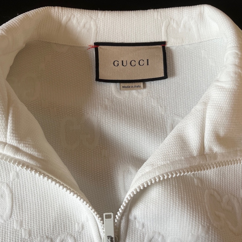Gucci 白色重工提花連衣裙 L碼 附件無-5