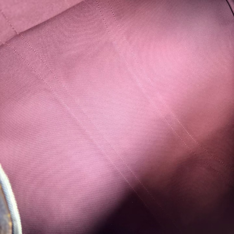 LV Keepall55老花拼黑旅行包 55*31*24 98新配件肩帶塵袋鑰匙鎖行李牌-2