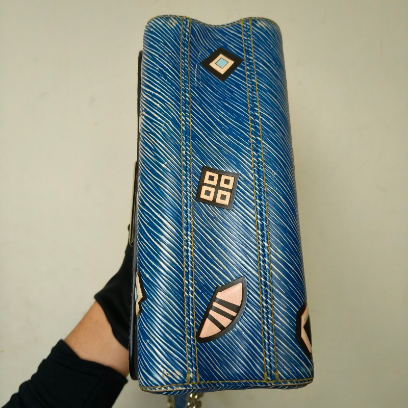 ㊣✨Louis Vuitton✨路易威登(附防塵袋)LV Twist 稀有 圖騰 民俗風 水波紋 旋轉釦 鏈條包 單肩背 肩背包/二手精品/二手包/保證正品🌳二手樹屋🌳-7