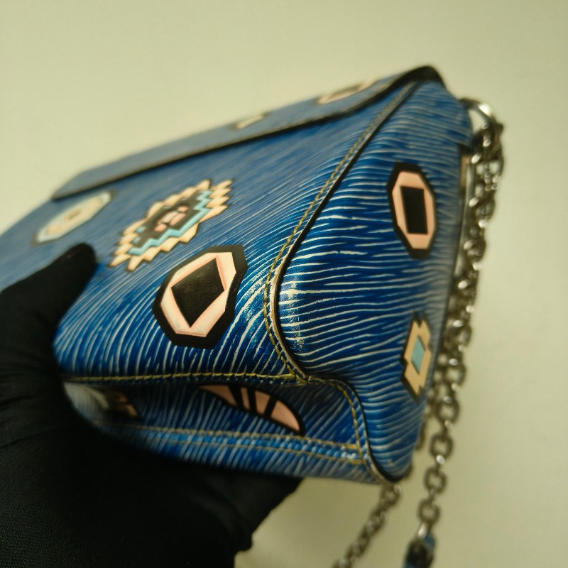 ㊣✨Louis Vuitton✨路易威登(附防塵袋)LV Twist 稀有 圖騰 民俗風 水波紋 旋轉釦 鏈條包 單肩背 肩背包/二手精品/二手包/保證正品🌳二手樹屋🌳-10