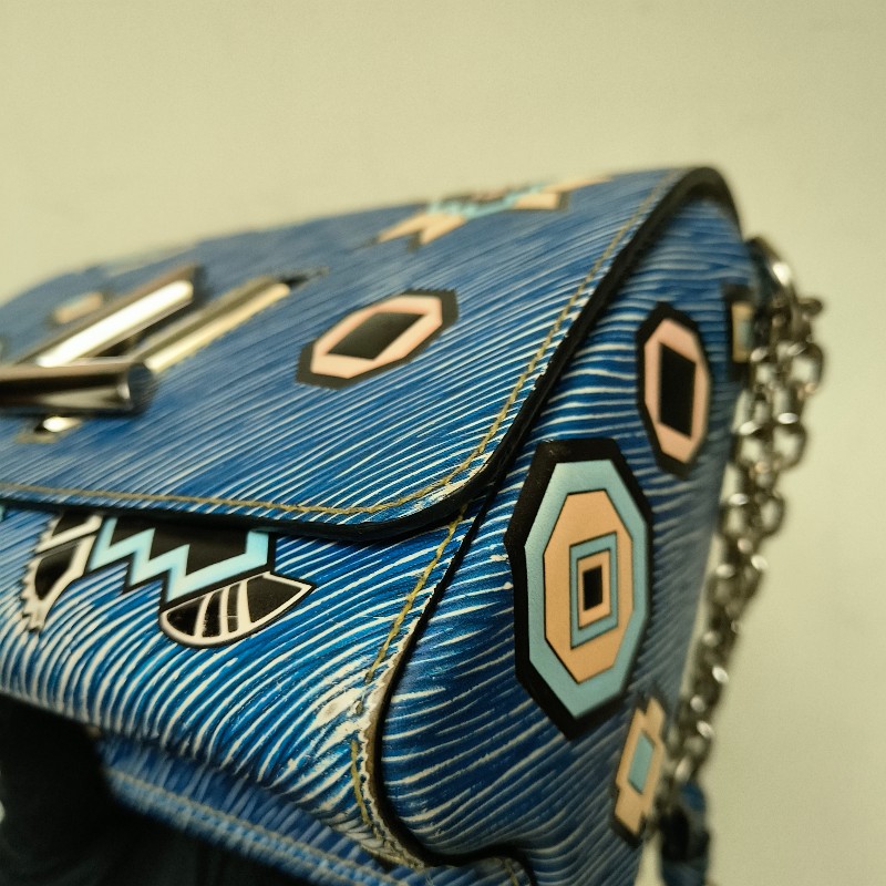 ㊣✨Louis Vuitton✨路易威登(附防塵袋)LV Twist 稀有 圖騰 民俗風 水波紋 旋轉釦 鏈條包 單肩背 肩背包/二手精品/二手包/保證正品🌳二手樹屋🌳-18