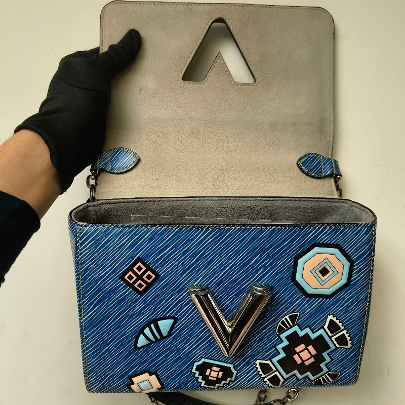 ㊣✨Louis Vuitton✨路易威登(附防塵袋)LV Twist 稀有 圖騰 民俗風 水波紋 旋轉釦 鏈條包 單肩背 肩背包/二手精品/二手包/保證正品🌳二手樹屋🌳-43