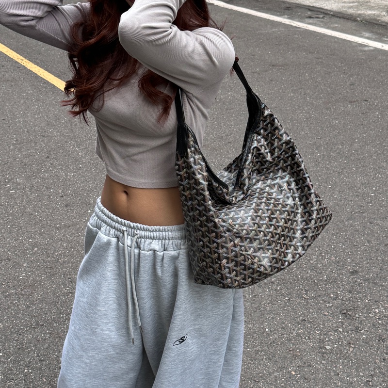 【時髦必備🪩】 Goyard Hobo 最熱門款腋下包 黑色 （代購要10萬以上）-2