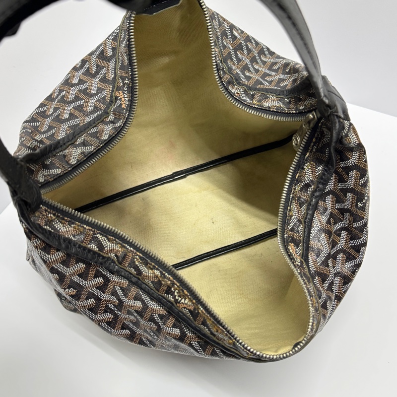【時髦必備🪩】 Goyard Hobo 最熱門款腋下包 黑色 （代購要10萬以上）-18