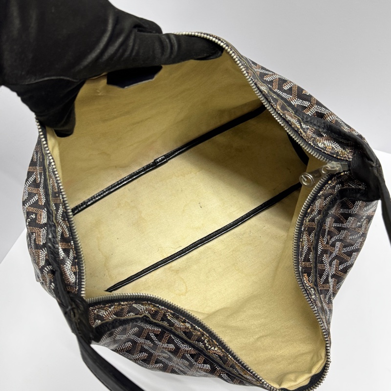 【時髦必備🪩】 Goyard Hobo 最熱門款腋下包 黑色 （代購要10萬以上）-19