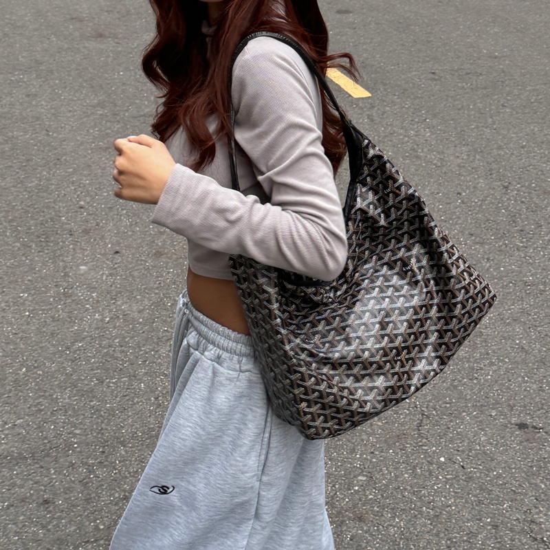 【時髦必備🪩】 Goyard Hobo 最熱門款腋下包 黑色 （代購要10萬以上）-20