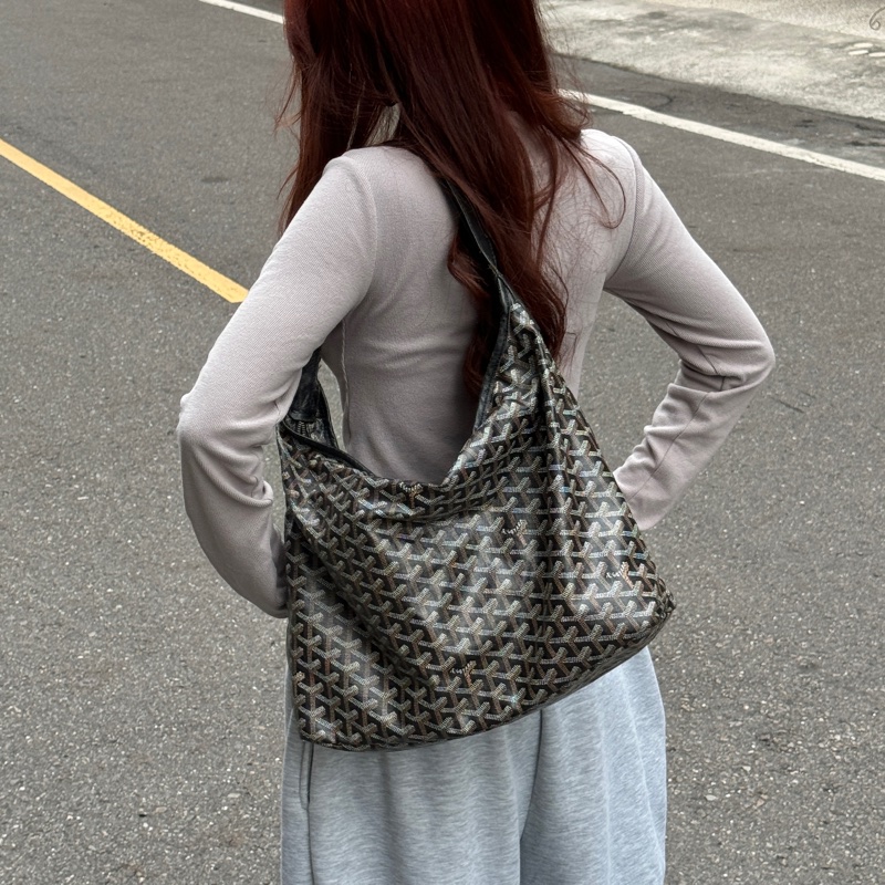【時髦必備🪩】 Goyard Hobo 最熱門款腋下包 黑色 （代購要10萬以上）-22
