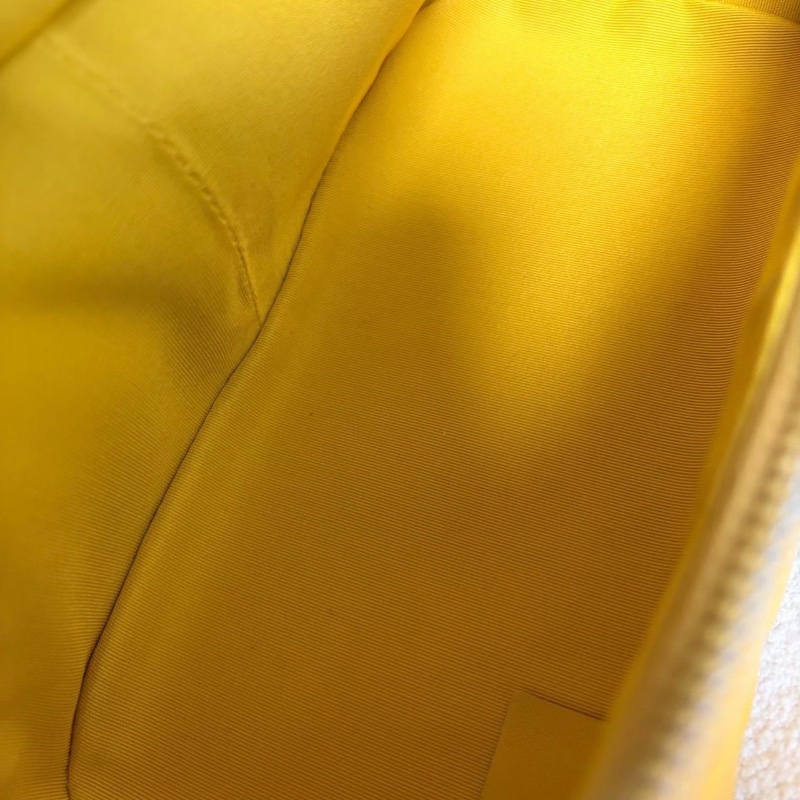 Chanel 透明PVC果凍後背包黃色銀扣 油蠟皮拼PVC21*24*11.5 98新配件塵袋保卡-2