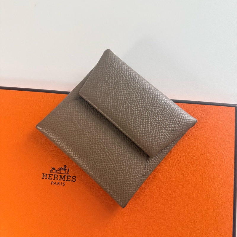 ✔️Hermès Bastia 零錢包 / Epsom皮 / 大象灰-2