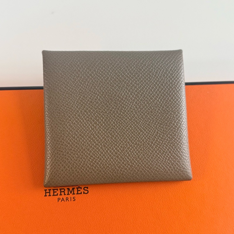 ✔️Hermès Bastia 零錢包 / Epsom皮 / 大象灰-3