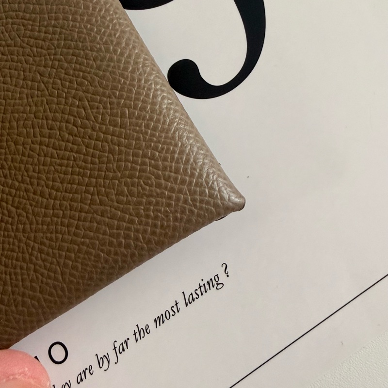 ✔️Hermès Bastia 零錢包 / Epsom皮 / 大象灰-11